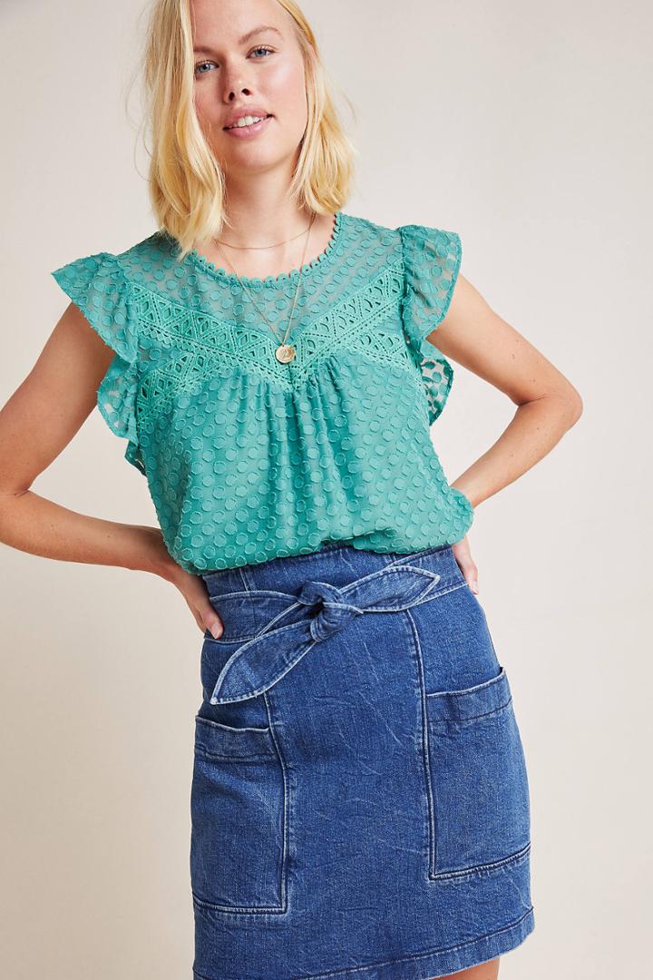 Daniel Rainn Marcellina Ruffled Blouse