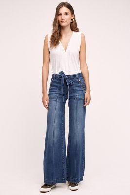 Pilcro Palazzo Jeans Tinted Denim Sz