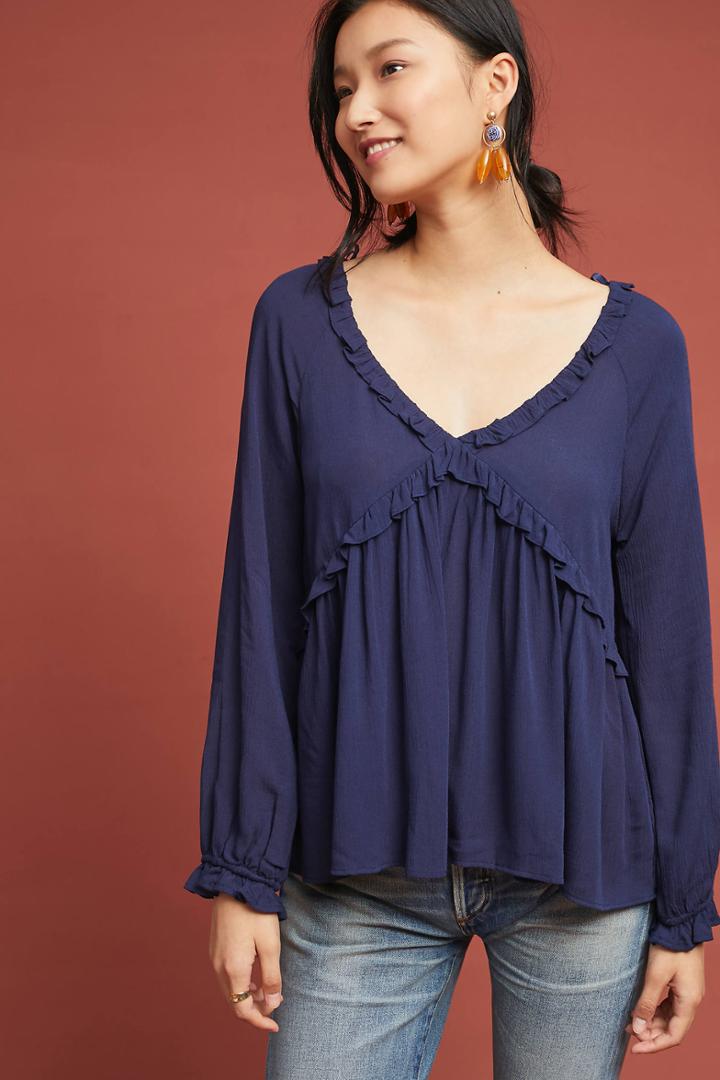 Eri + Ali Guilvinec Ruffled Top