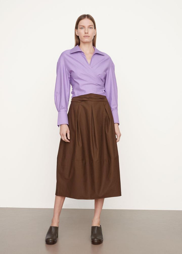 Vince Tie Back Long Sleeve Shirt