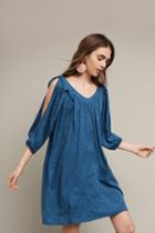 Holding Horses Leyton Open-shoulder Swing Dress