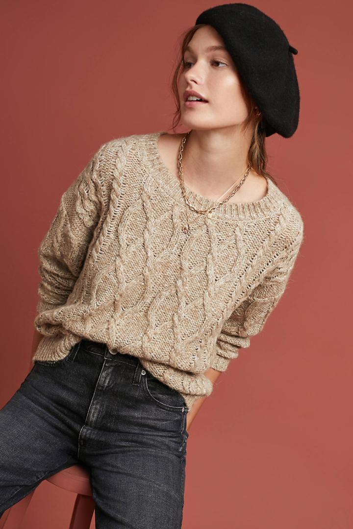 Six Crisp Days Hamina Cable-knit Sweater