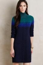 Shoshanna Alpine Turtleneck Sweater Dress