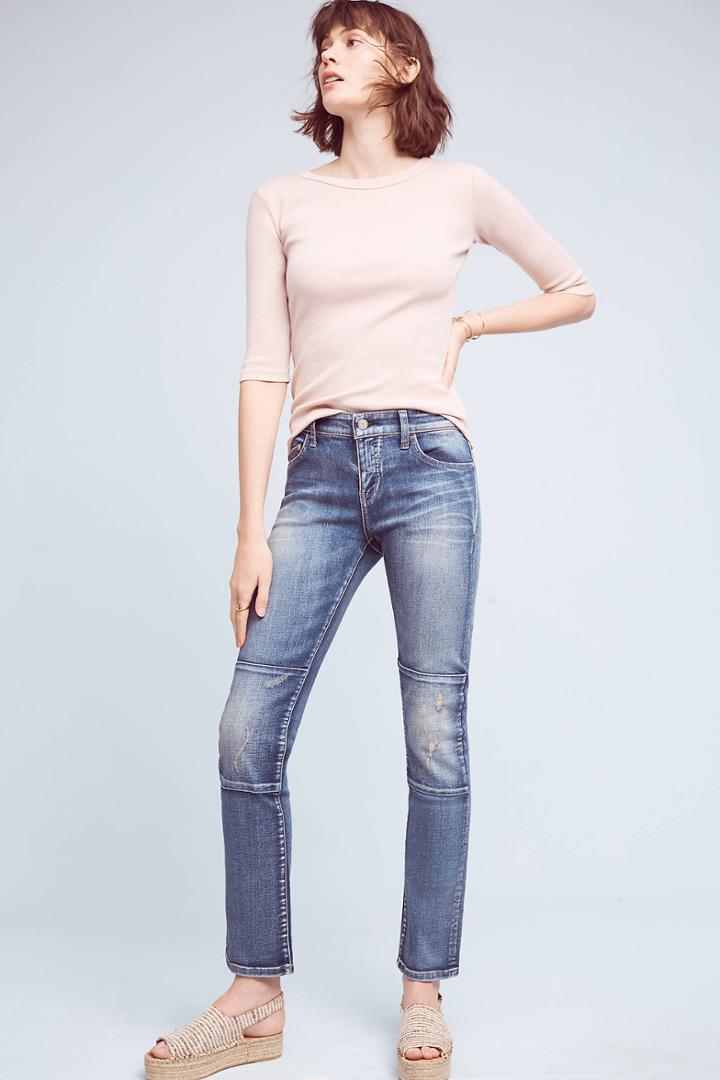 Pilcro And The Letterpress Pilcro Parallel Mid-rise Straight Jeans