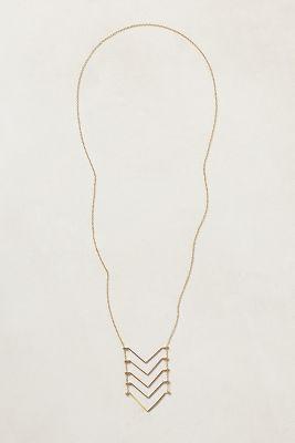 Anthropologie Chevron Ladder Necklace
