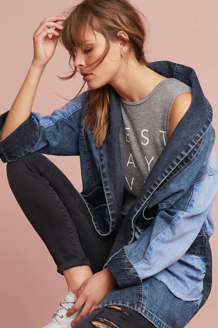 Pilcro Jadira Denim Kimono