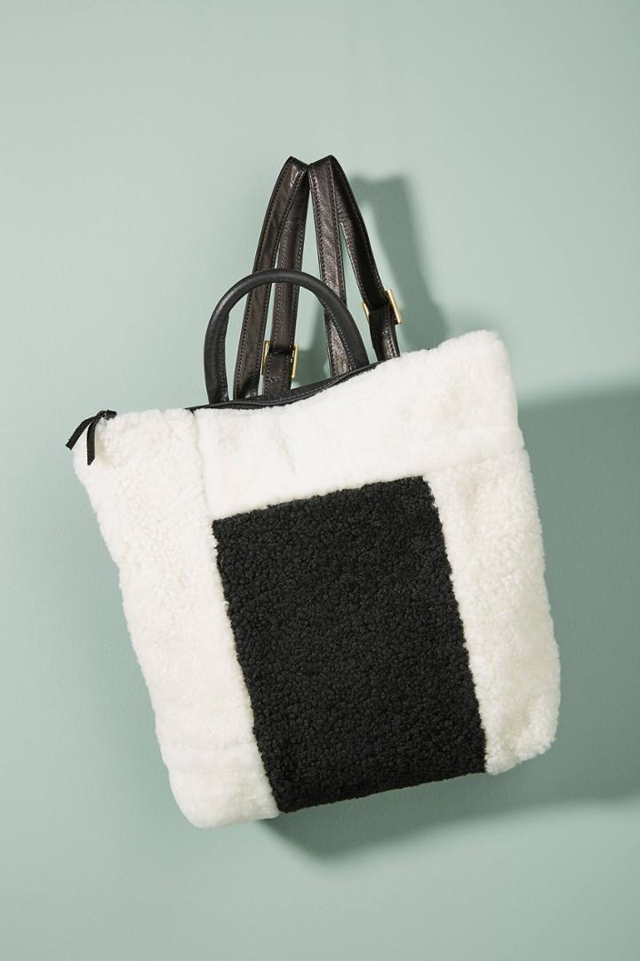 Primecut Shearling Patched Backpack