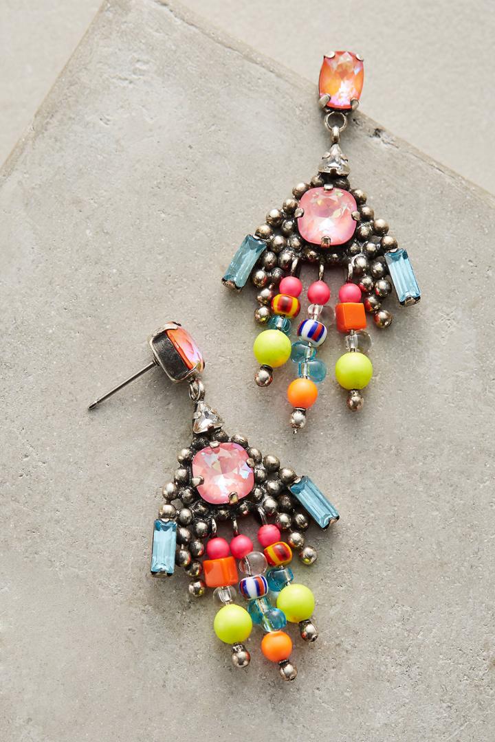 Dannijo Crystal Stone Drop Earrings