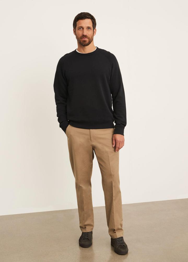 Vince French Terry Long Sleeve Crew