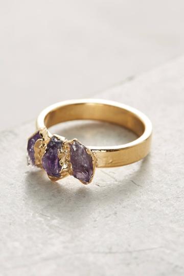 Dani Barbe Raw Amethyst Ring