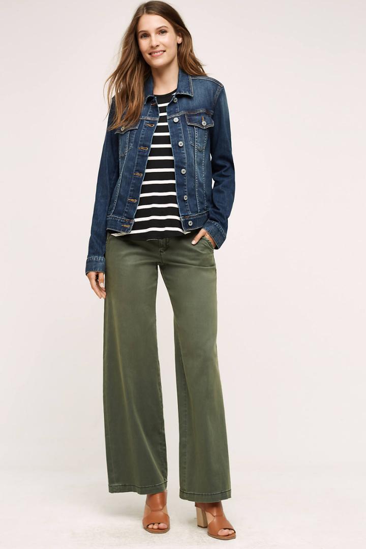 Pilcro And The Letterpress Pilcro Wide-leg Chinos