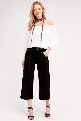 7 For All Mankind High-rise Corded Culottes