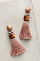 Mimilore Tasseled Silk Earrings