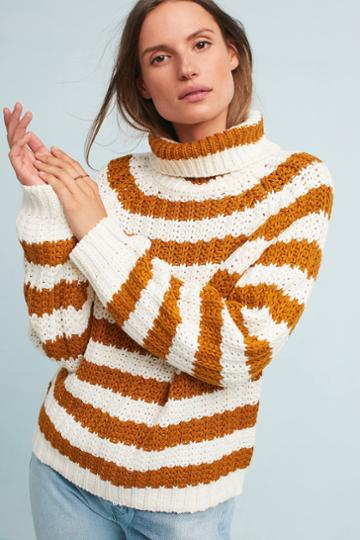 Tina + Jo Maribel Striped Turtleneck
