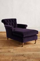 Anthropologie Velvet Gwinnette Chaise