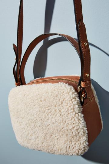 Pertegaz Shearling Crossbody Bag
