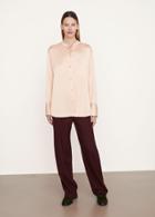Vince Relaxed Band Collar Shirt