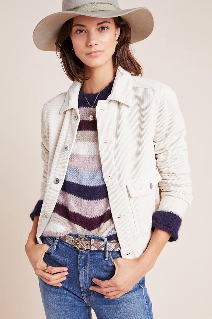 Ag Jeans Ag The Evonne Corduroy Trucker Jacket