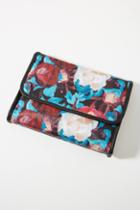 Anthropologie Floral Overlay Travel Bag