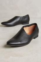 All Black Side-scoop Flat Booties