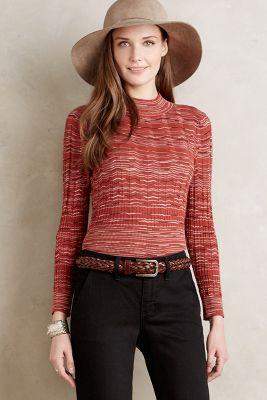 Moth Ribbed Mockneck Top