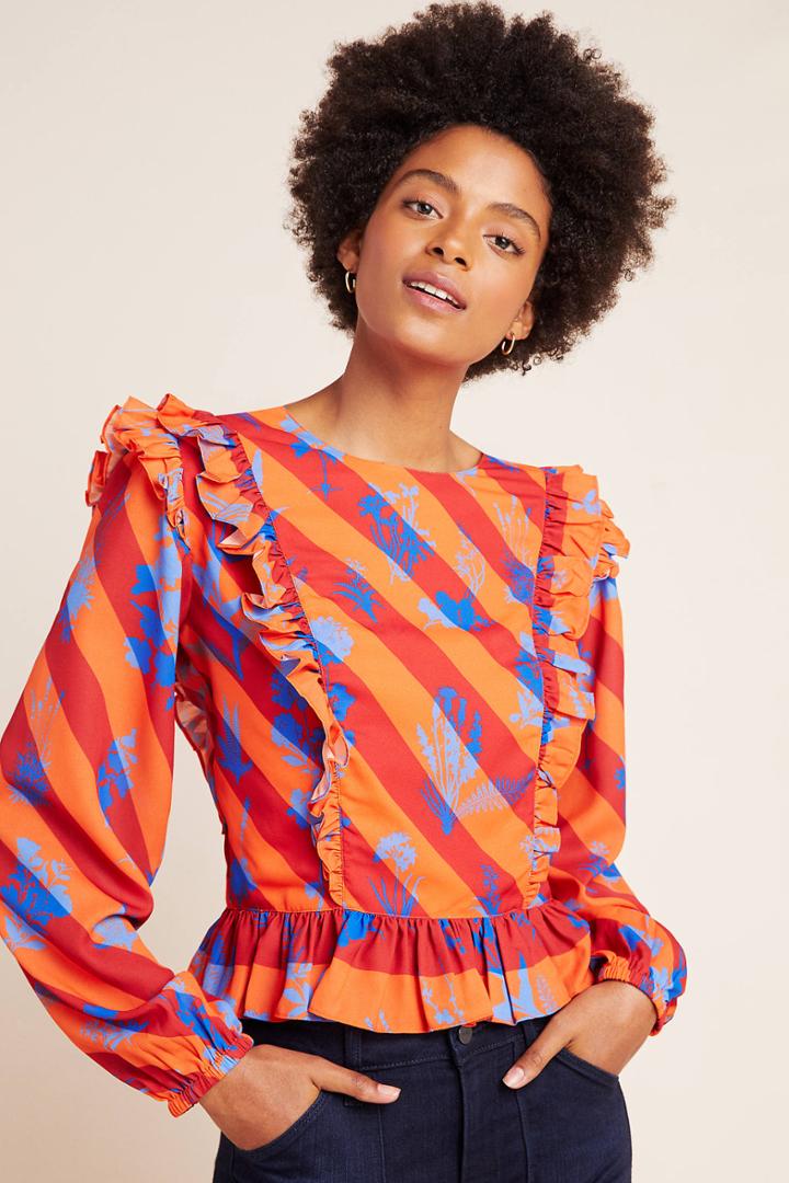 Siddhartha Bansal Ruffled Mansard Blouse