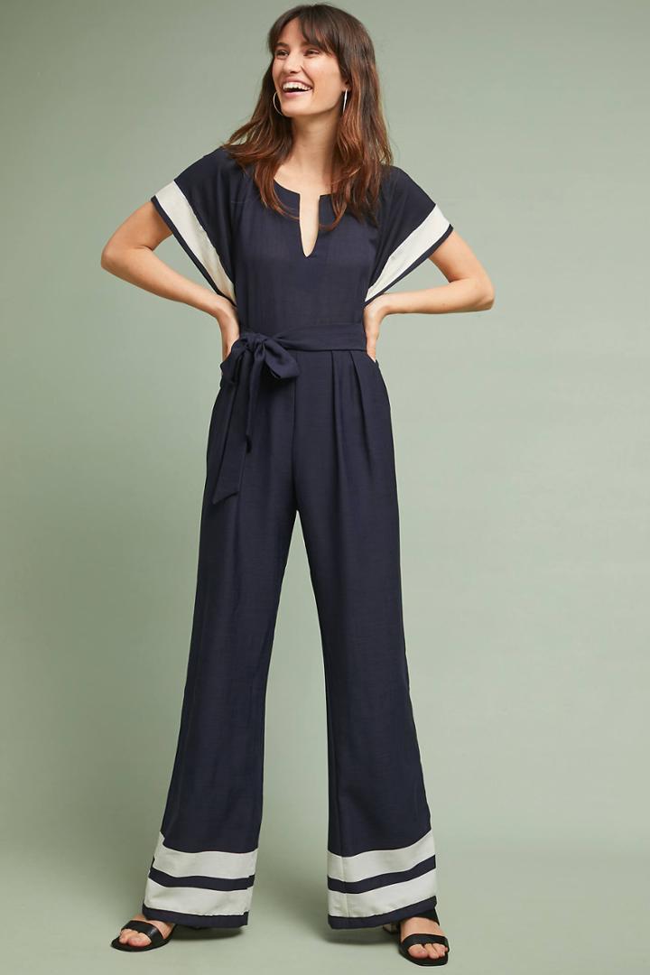 Eva Franco Watson Striped Jumpsuit