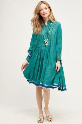 Injiri Painted Stripe Swing Dress