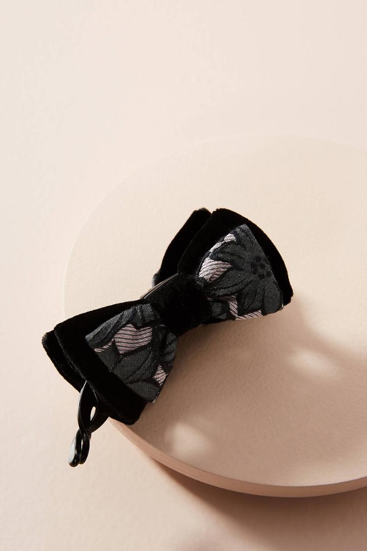 Alexandre De Paris Brocade Bow Hair Clip