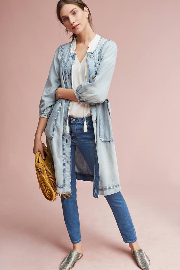 Burning Torch Pier Chambray Dress