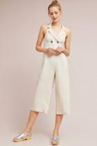 Anthropologie Double-breasted Cropped Jumpsuit