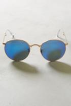 Ray-ban Round Folding Sunglasses Blue