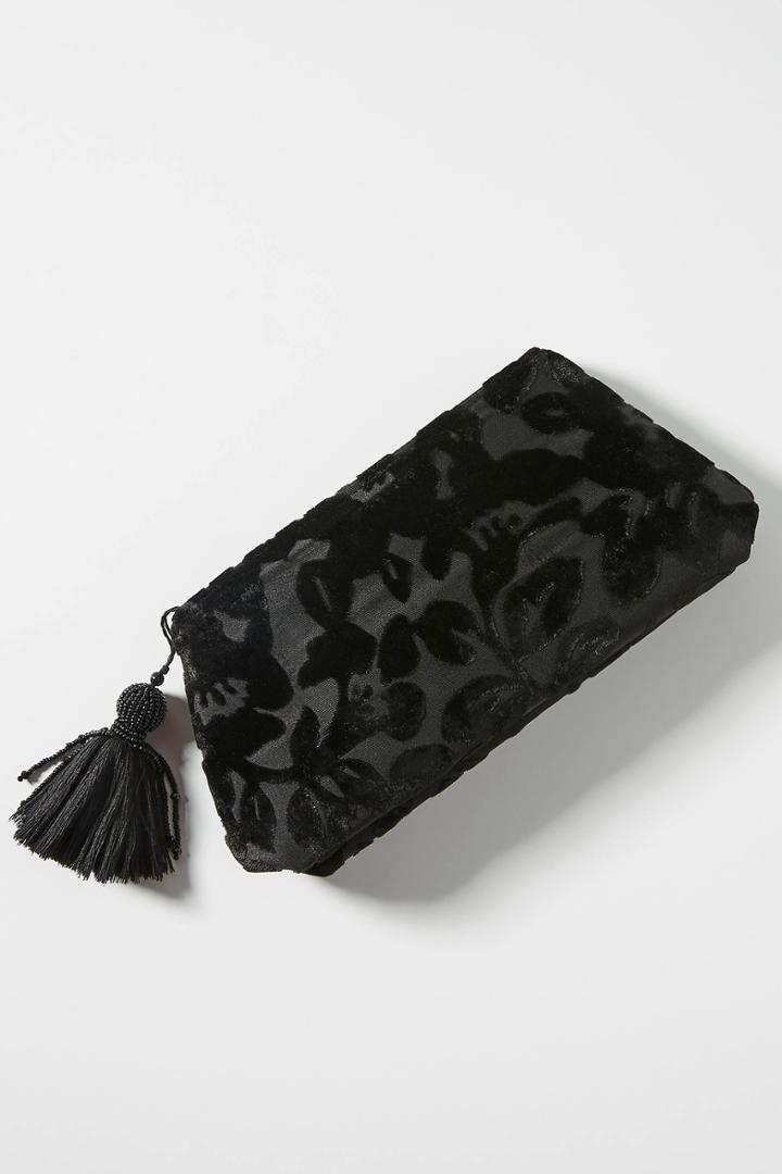 Anthropologie Lucy Velvet Clutch