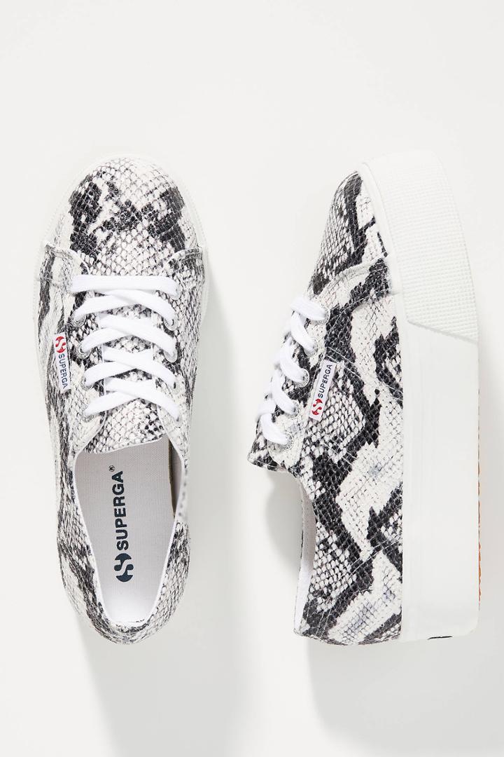 Superga Snake Platform Sneakers