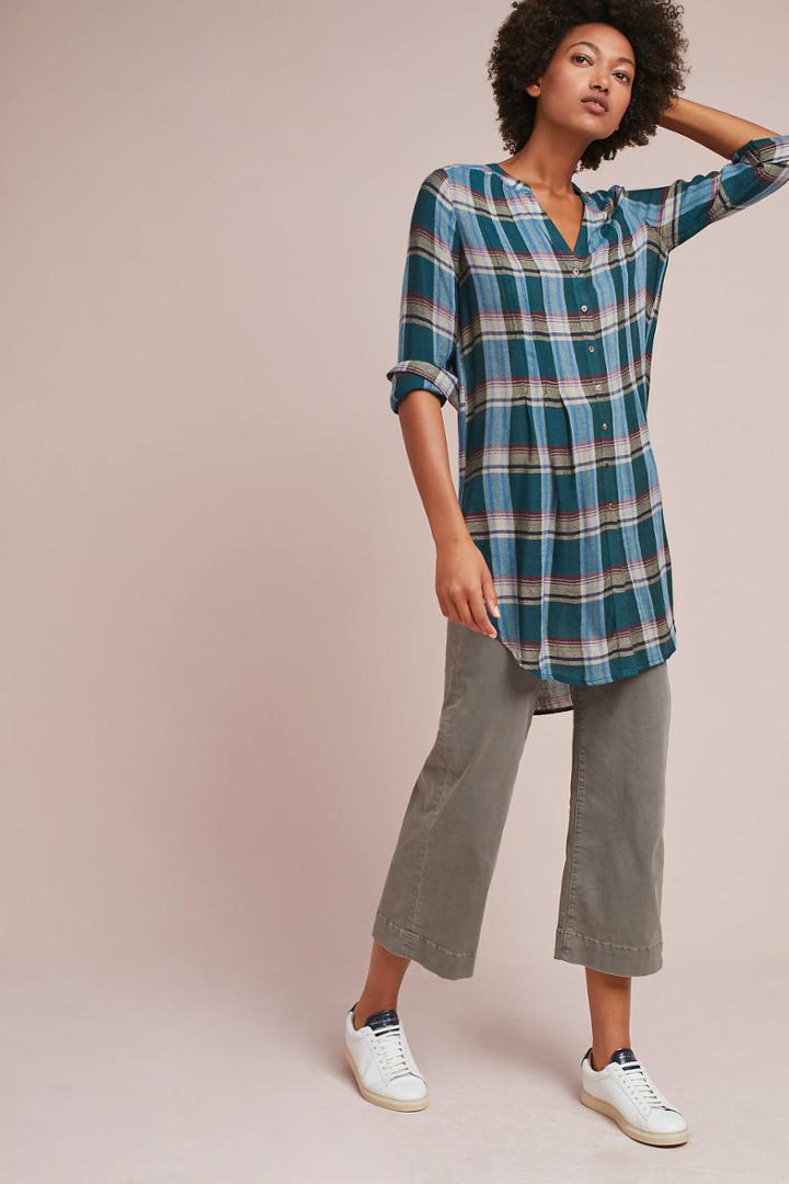 Akemi + Kin Lucie Plaid Tunic