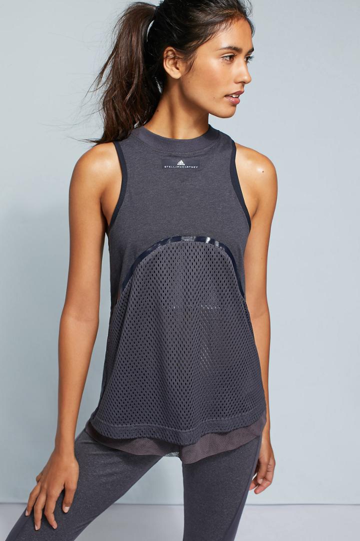 Anthropologie Adidas By Stella Mccartney Mesh Yoga Tank