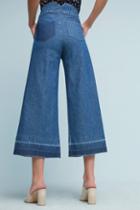 Loup Colorblock Hem Cropped Wide-leg Jeans