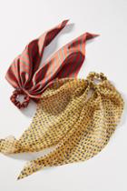 Anthropologie Taylor Scarf Ponytail Holder Set