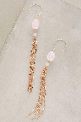 Serefina Rosegold Fringed Drops