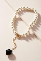 Timeless Pearly Heart Lariat Necklace