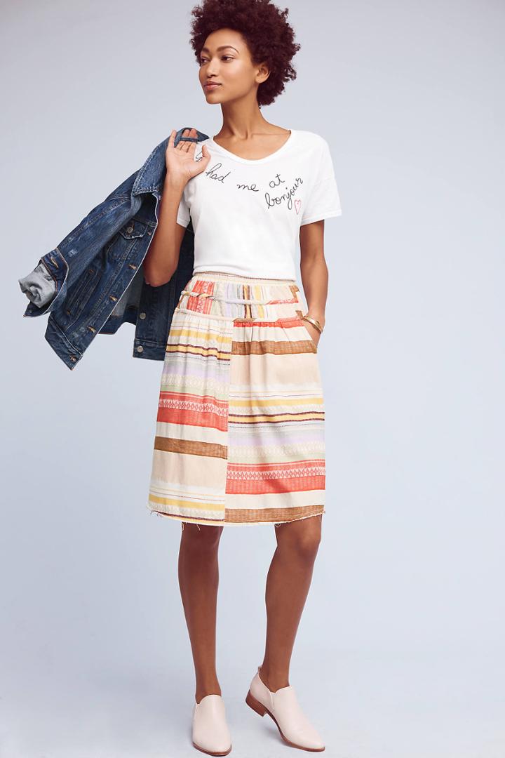 The Odells Loom Striped Skirt
