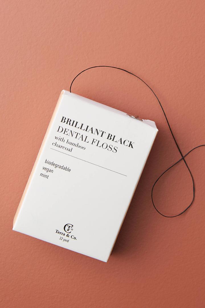 Terra & Co. Brilliant Black Charcoal Dental Floss