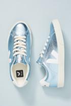 Veja Metallic Blue Sneakers