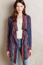 Biya Embroidered Wrap Cardigan