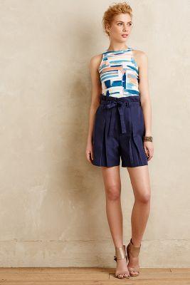 Beyond Vintage Streetcar Paperbag Shorts