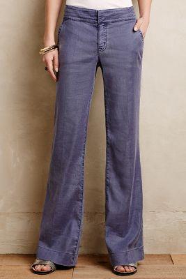 Level 99 Linen Wide-legs Navy
