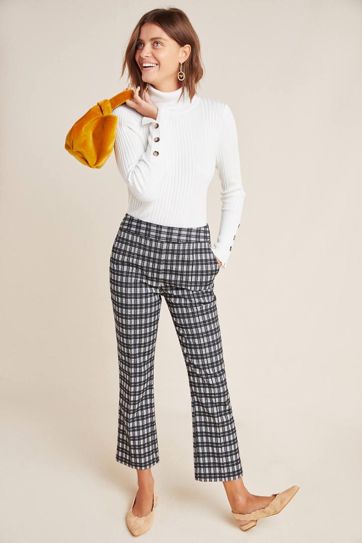 Anthropologie Button-sleeve Turtleneck