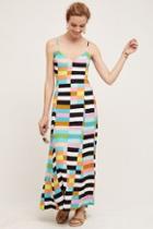 Mara Hoffman Tiled Tie-back Midi Dress