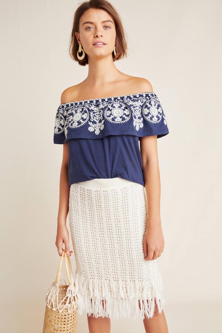 Luna Moon Lucine Off-the-shoulder Blouse