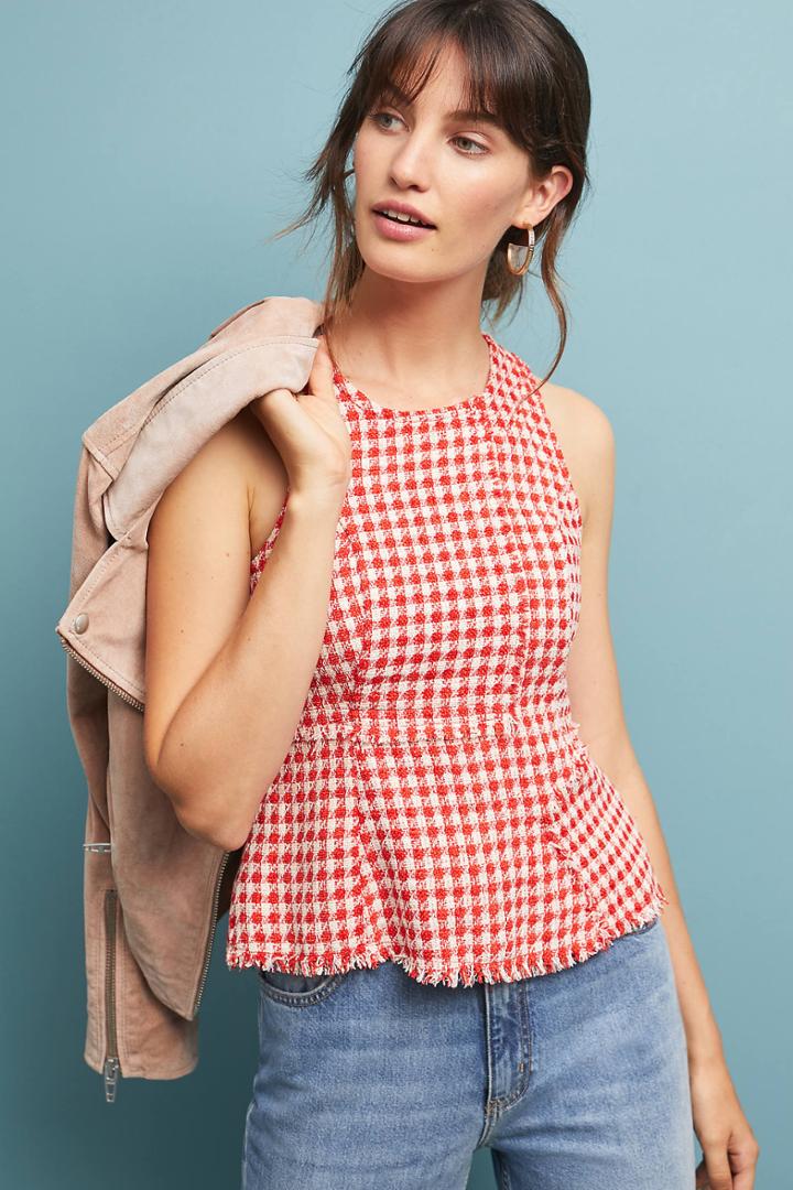 Maeve Tweed Peplum Top
